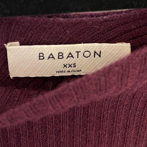 Babaton Kitano Cross Back Sweater - Burgundy - Picture 3 of 7